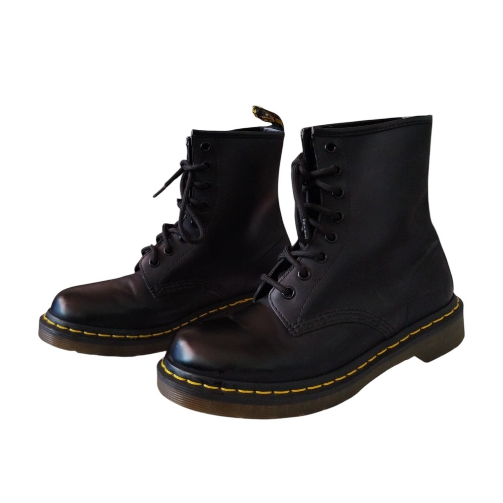 Dr. Martens 1460 Smooth Leather Boots Women's 7 Lace Up Combat